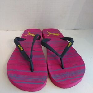 Puma Print Thong Flip Flops